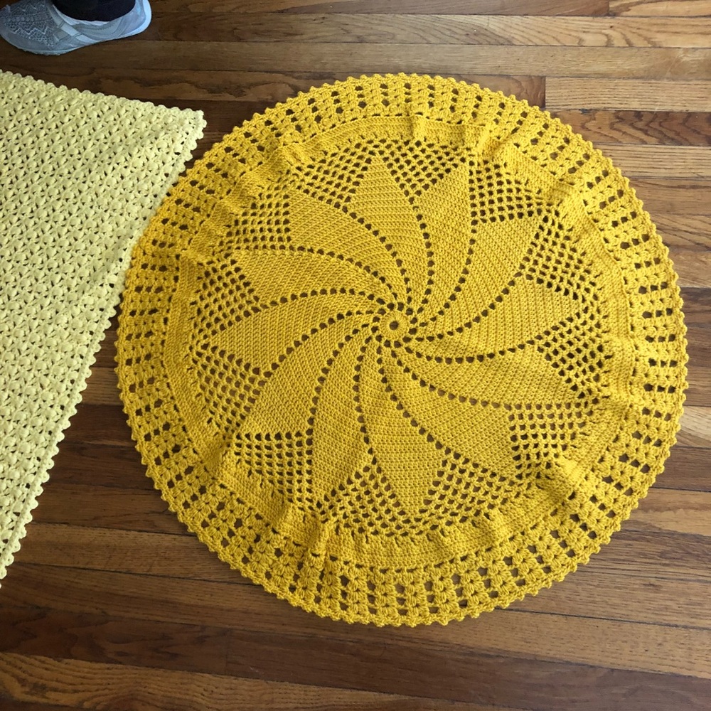 Hand Crochet Doily Baby Blanket
